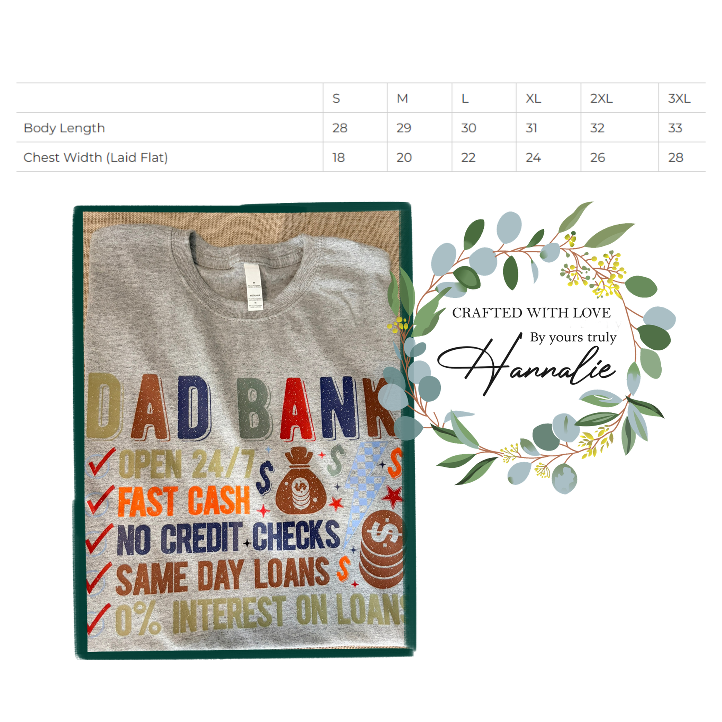 Funny Father's Day Shirt, Dad Bank