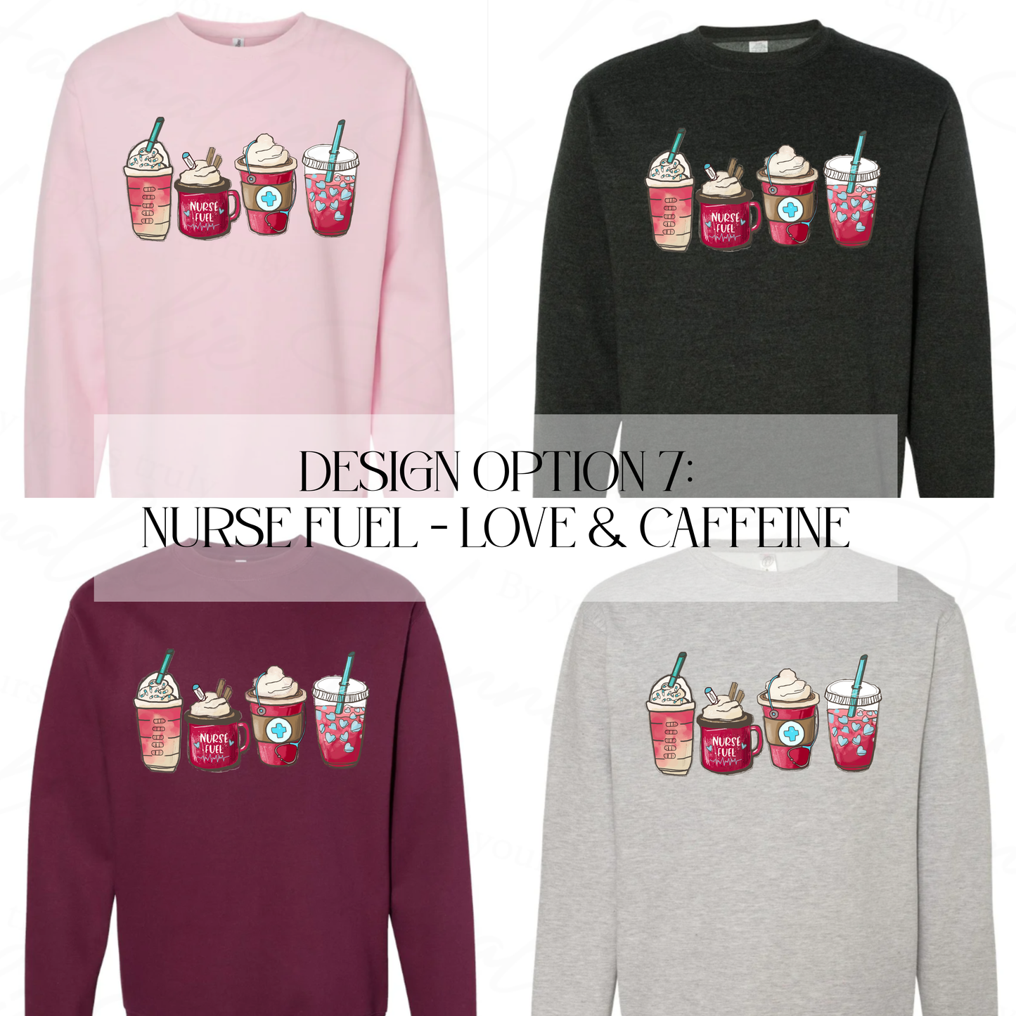VALENTINE’S DAY NURSE CREWNECK SWEATER