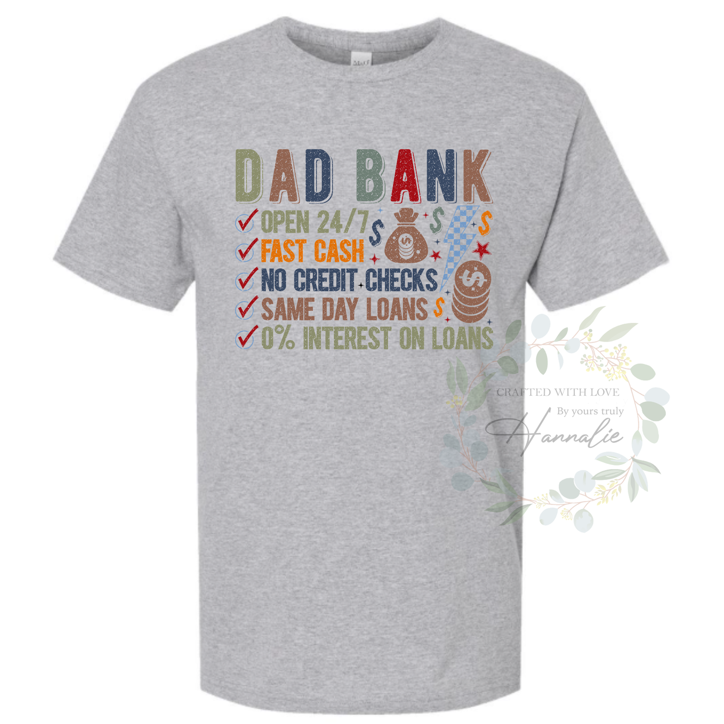 Funny Father's Day Shirt, Dad Bank