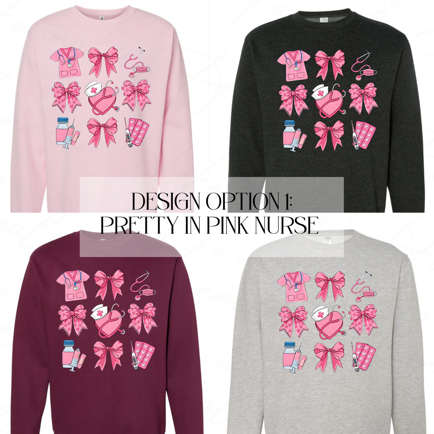 VALENTINE’S DAY NURSE CREWNECK SWEATER