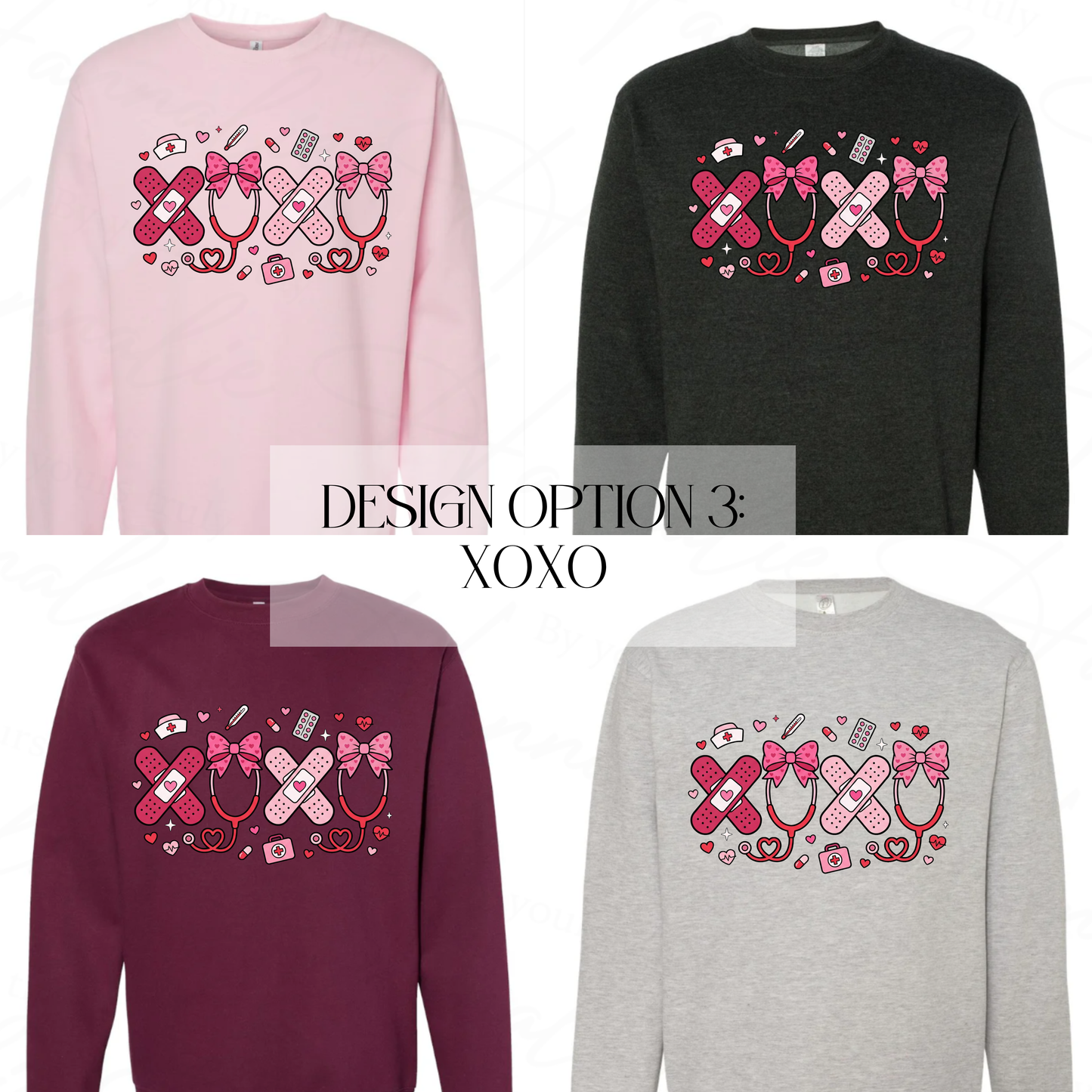 VALENTINE’S DAY NURSE CREWNECK SWEATER