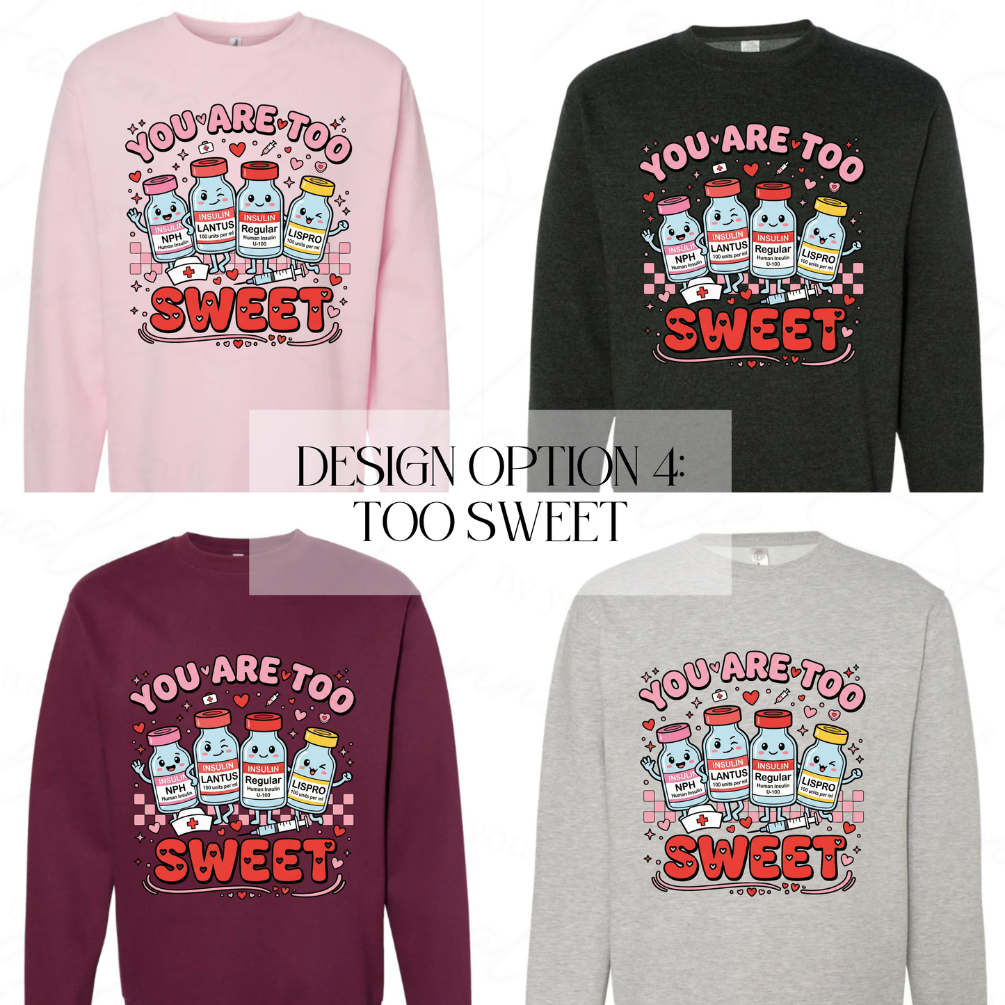 VALENTINE’S DAY NURSE CREWNECK SWEATER