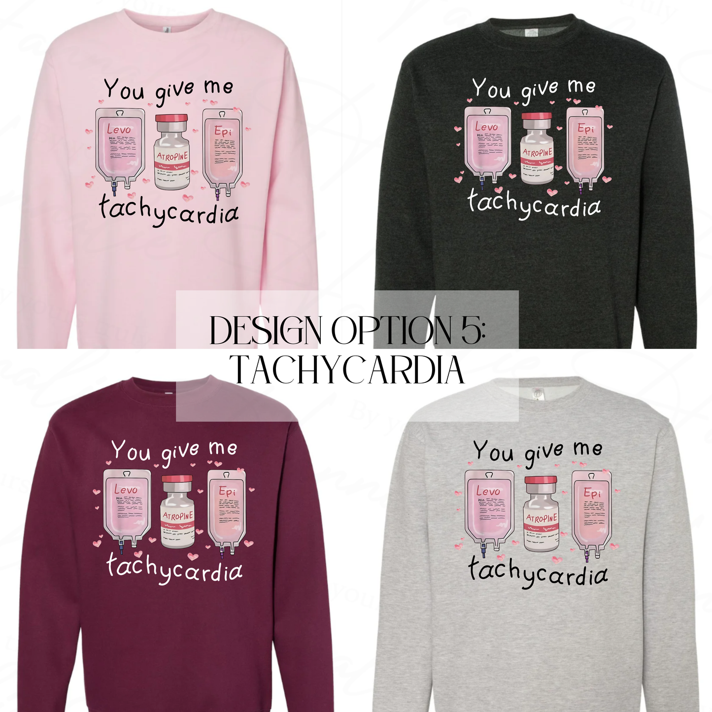 VALENTINE’S DAY NURSE CREWNECK SWEATER