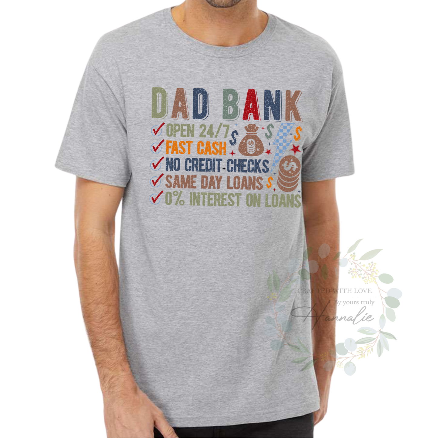 Funny Father's Day Shirt, Dad Bank